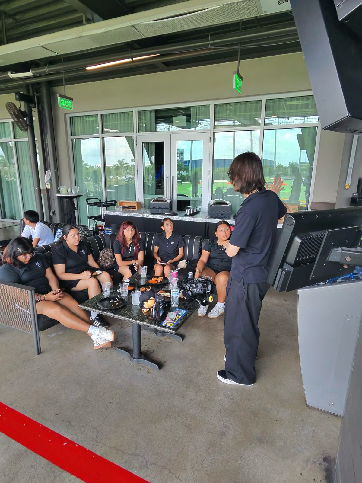 FFGF after-school program participants during a mentorship discussion
