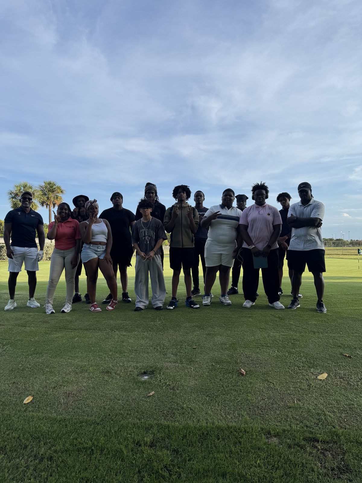 Large group of FFGF summer program youth and coaches